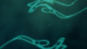 Abstract sphere shape of glowing circles and particles in abstract hands of human.  - Powered by Shutterstock - Get 15% off with code: PIKWIZARD15