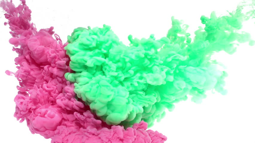 Pink and Green Inks are Stock Footage Video (100% Royalty-free ...