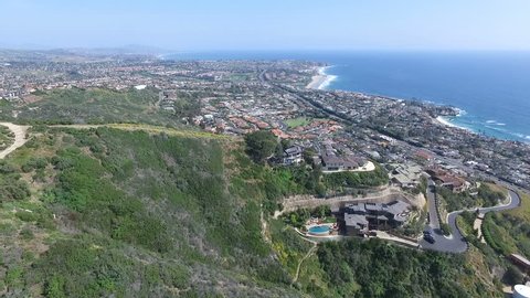 Aerial of Laguna Beach, Dana Point, Orange County, California, Real Estate.mov
