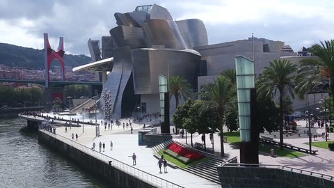 The Guggenheim Museum Bilbao is a contemporary art museum located in a building designed by Canadian architect Frank O. Gehry. It is located in Bilbao, Basque Country, northern Spain.