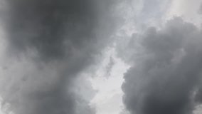 timelapse video of dark storm clouds moving