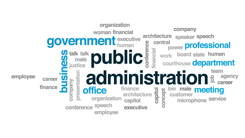 Public Administration Animated Word Cloud, Stock Footage Video ...