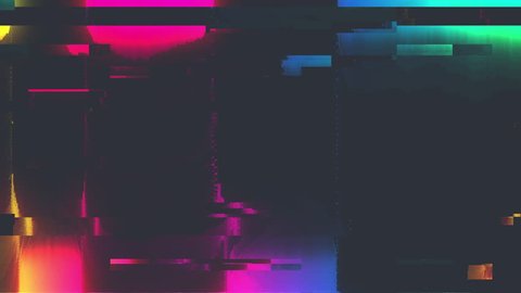 Abstract Digital Animation Pixel Noise Glitch Error Video Damage