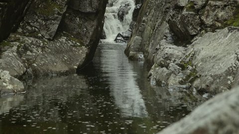 Adirondack brook and waterfall.
