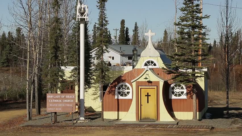 Tiny Church in Beaver Creek, Yukon