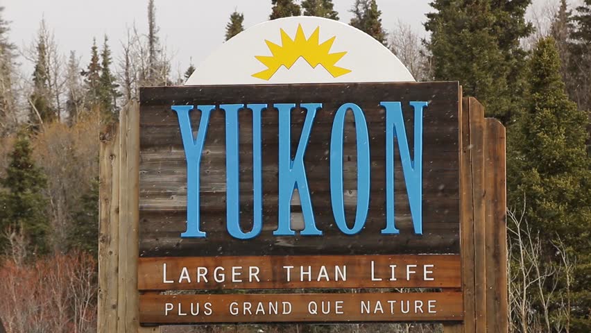 Welcome to the Yukon sign