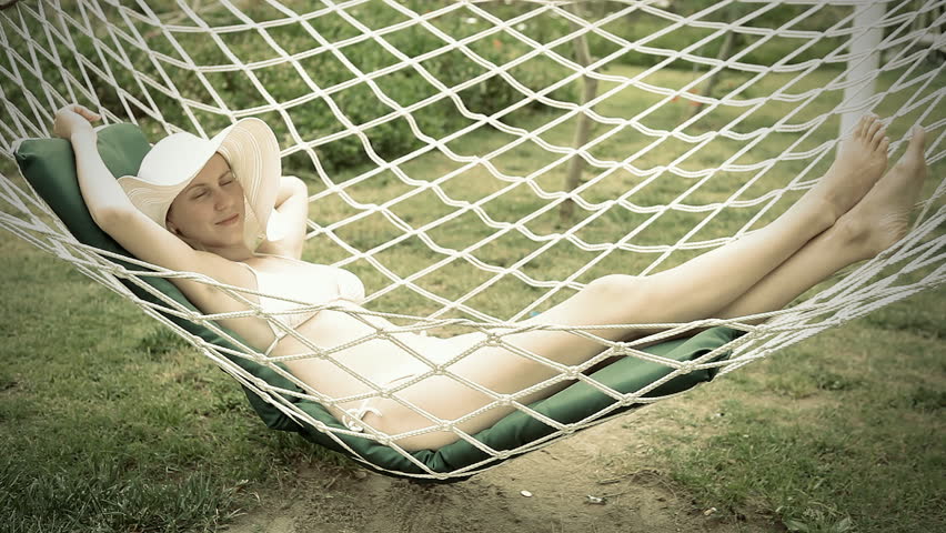 The girl in hammock   