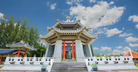 Pavilion, pagoda   Attractions Three kingdom spark, beautiful Chinese architecture garden in Thailand