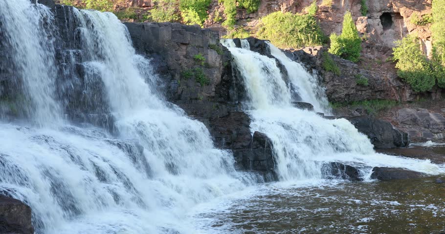 Waterfalls in Gooseberry Falls State Park, MN, USA