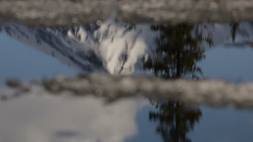 Mountain reflection in Alaskan lake