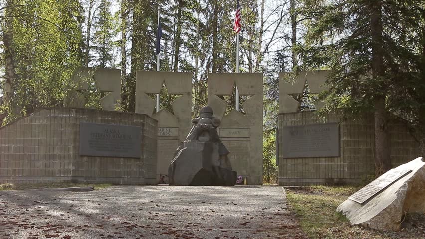 Alaska War and Soldier Memorial in Denali Statepark