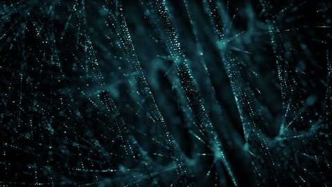 4K Dot Particle flow twist and moving for futursitic and tectnology abstract background