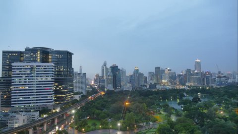4K Time lapse Bangkok city in Thailand
