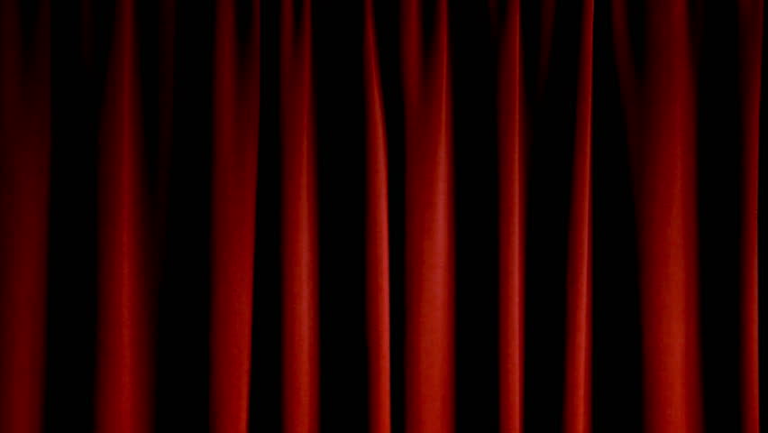 Elegant Theater Stage Stock Footage, Velvet Theater Curtains