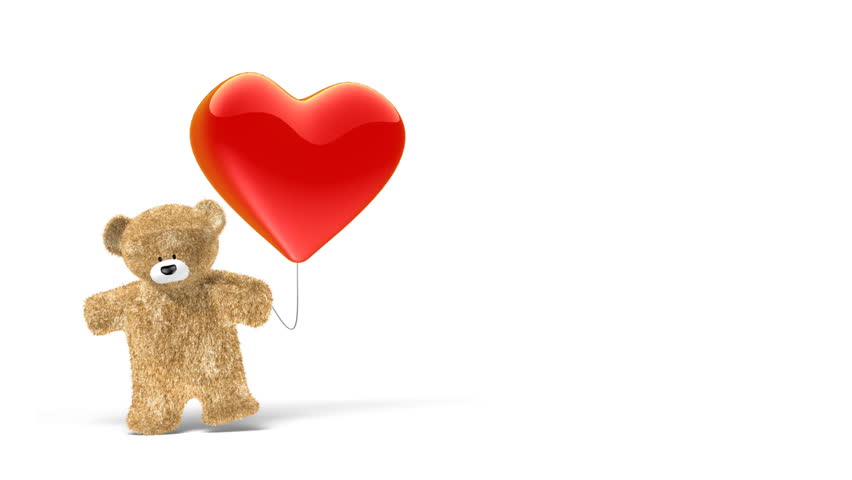 small teddy bear with heart