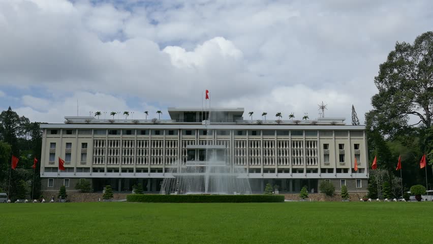 Fountain at Independence Hall in Saigon, Vietnam image - Free stock ...