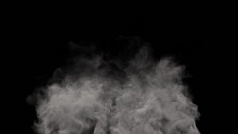 Twirling mist (fog, smoke). Separated on pure black background, contains alpha channel.