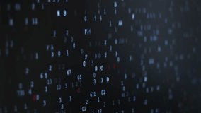 Twinkle computer data code screen listing table with cursors and boxes. Black background with depth of field effect - Powered by Shutterstock - Get 15% off with code: PIKWIZARD15