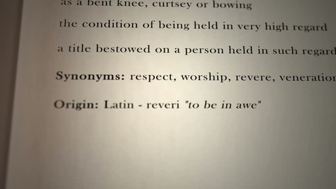 Reverence Definition