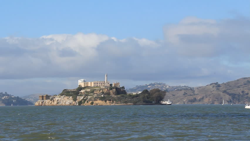 Alcatraz Island 1. A shot of Alcatraz Island from San Francisco, California. A
