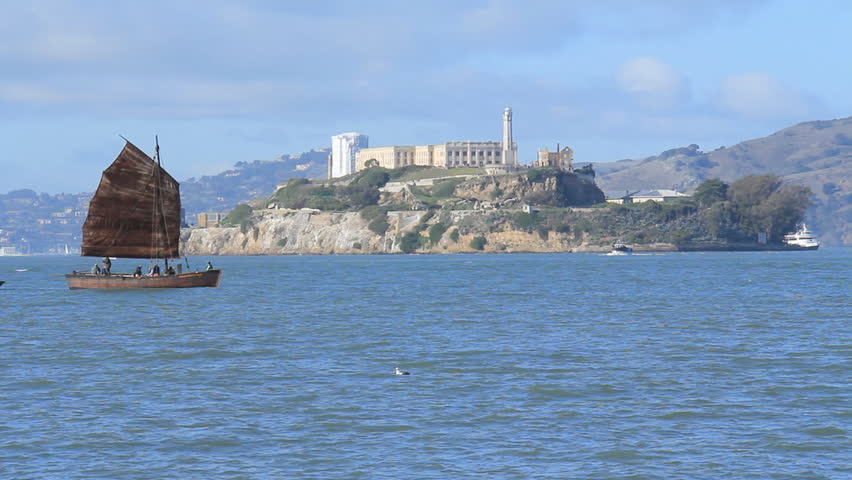 Alcatraz Island 2. A shot of Alcatraz Island from San Francisco, California. An