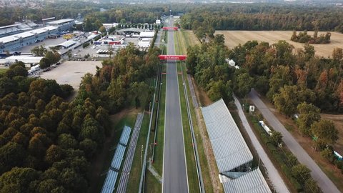 28.08.2017 Monza (MB) -  aerial view of the straight of international racing Monza's track