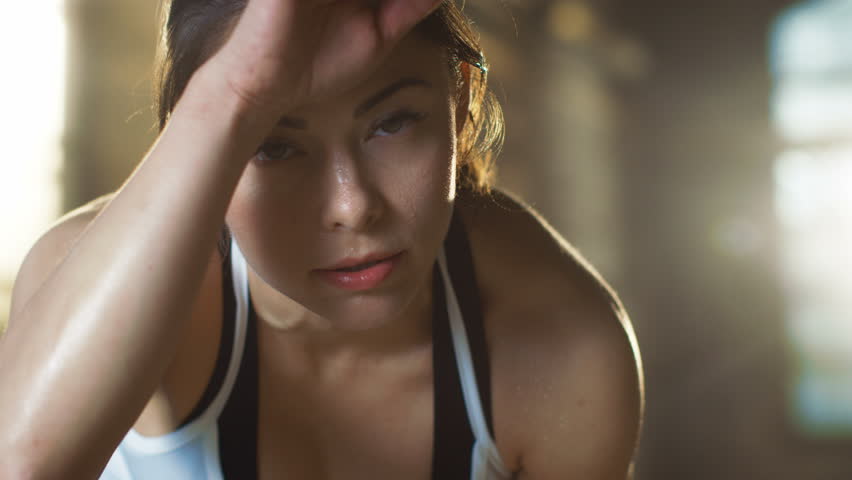 Beautiful Athletic Woman Wipes Sweat Stock Footage Video (100%  Royalty-free) 30308404 | Shutterstock