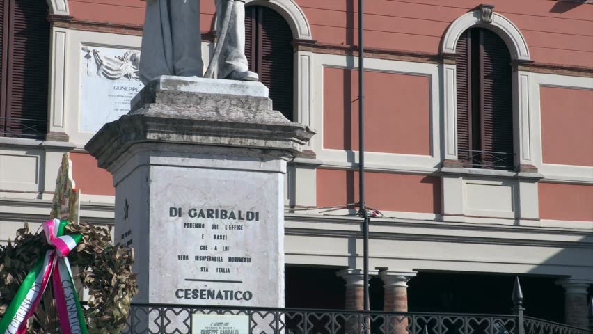 Garibaldi statue, Cesenatico, Emilia Romagna, Italy
