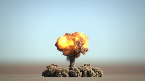 huge nuclear explosion
