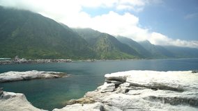 Afternoon view of the beautiful Shihtiping area of Hualien, Taiwan