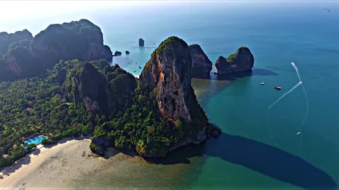 Aerial view travel destination in Thailand
