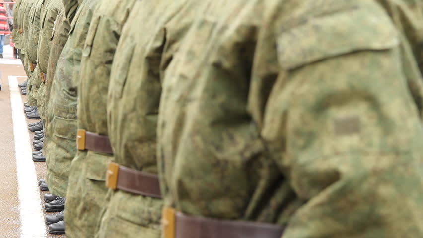 Russian army. soldiers