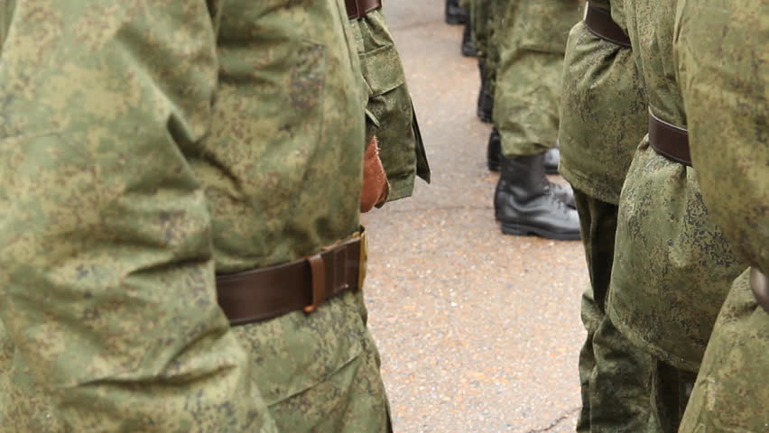 Russian army. soldiers