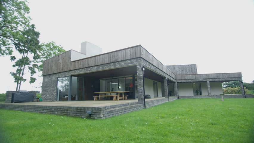 Exterior view of stylish modern home in the countryside, a Buildings & Landmark Video by Helen Fields Hotelfoxtrot