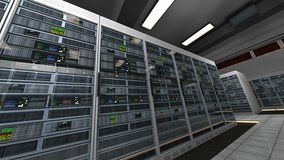 Server Room Blackout then Electricity Comes Back 3D Animation - Powered by Shutterstock - Get 15% off with code: PIKWIZARD15