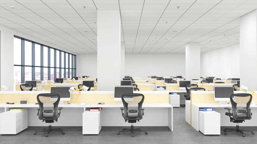 Large Open Plan Office Interior Stock Footage Video 100 Royalty Free 30411241 Shutterstock