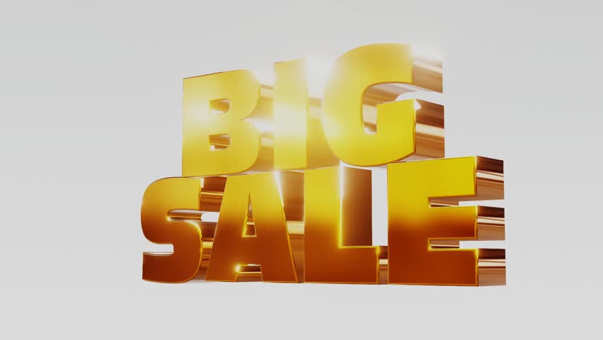 Golden bigger. Golden sale 3d