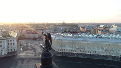 St. Petersburg, Palace Square. Russia. Aerial view. Pack 2.