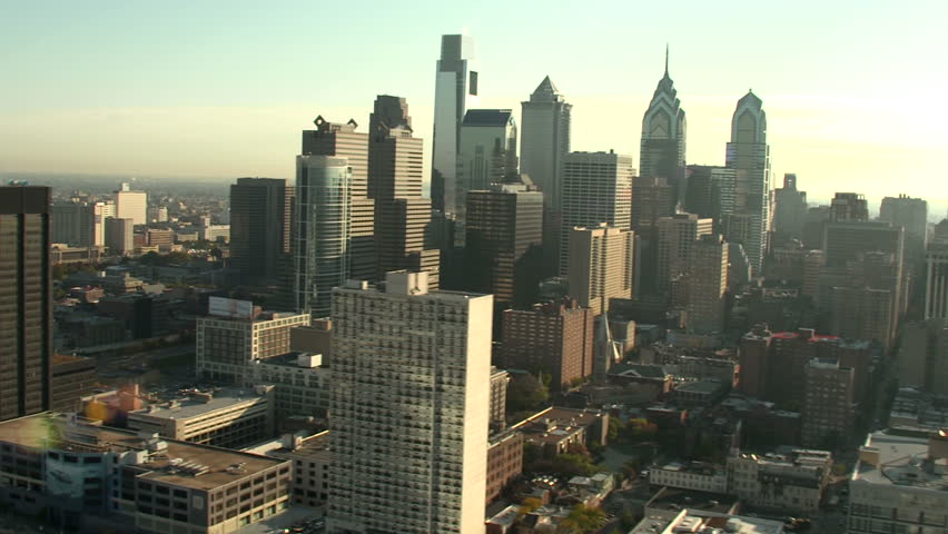 Aerial shot of Philadelphia