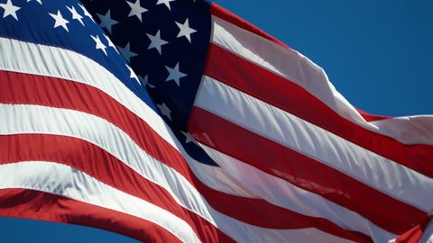 High quality video of American flag in 4K
