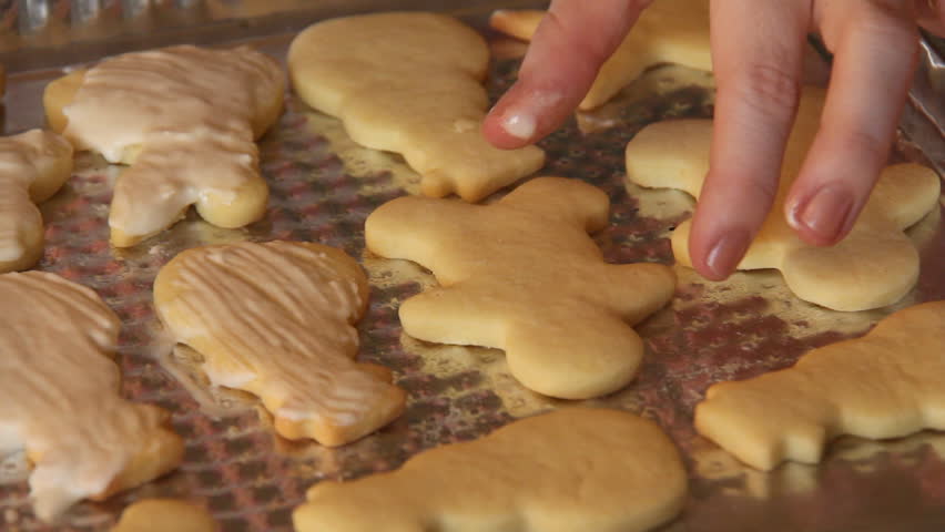 Baking Sugar Cookies 19. Preparing, mixing, baking and decorating Christmas