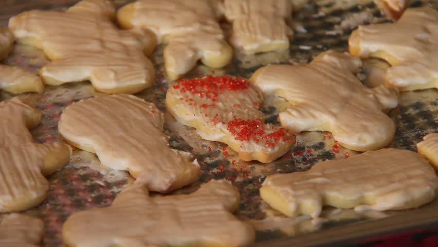 Baking Sugar Cookies 20. Preparing, mixing, baking and decorating Christmas
