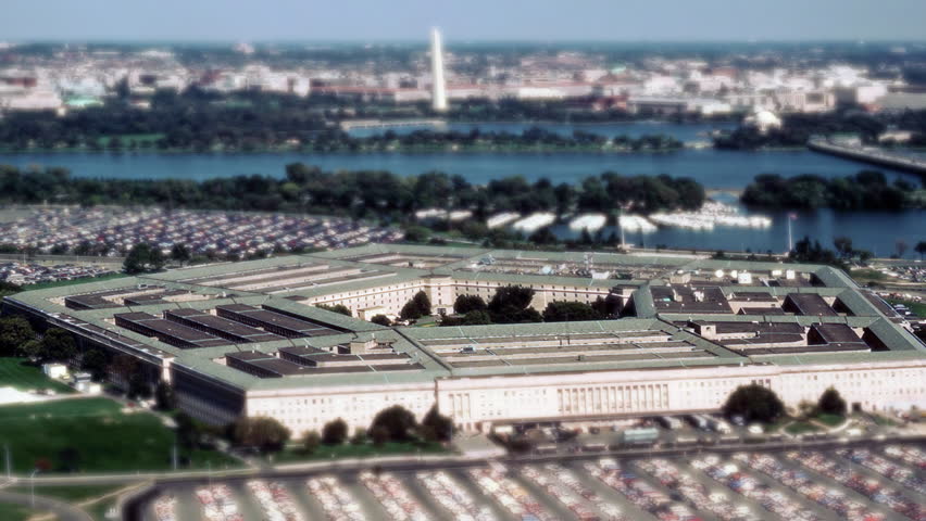 Aerial view of the Pentagon Building in Washington, DC. 