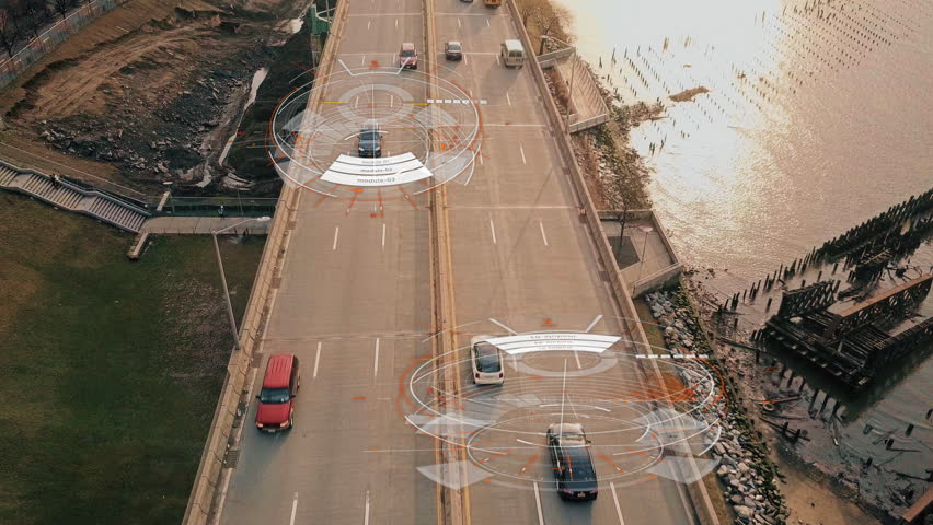 Self Driving Autopilot Autonomous Cars 4K | Shutterstock HD Video #30463072