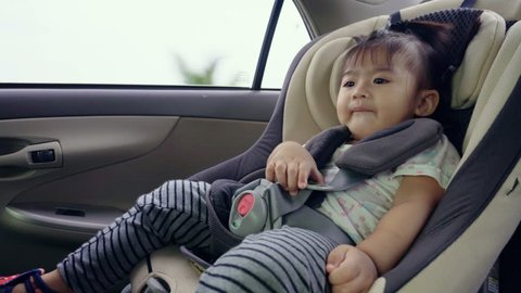 One Year Old Child Sleeping Car Seat Stock Footage 100 Royalty Free 1011392897 Shutterstock - 1 Year Old Baby Girl Car Seat