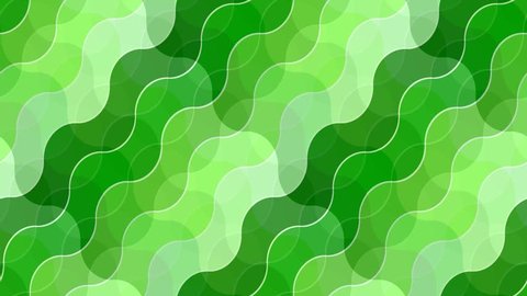 Seamless loop abstract animation pattern with green waves. Every sheet of this clip is a seamless pattern