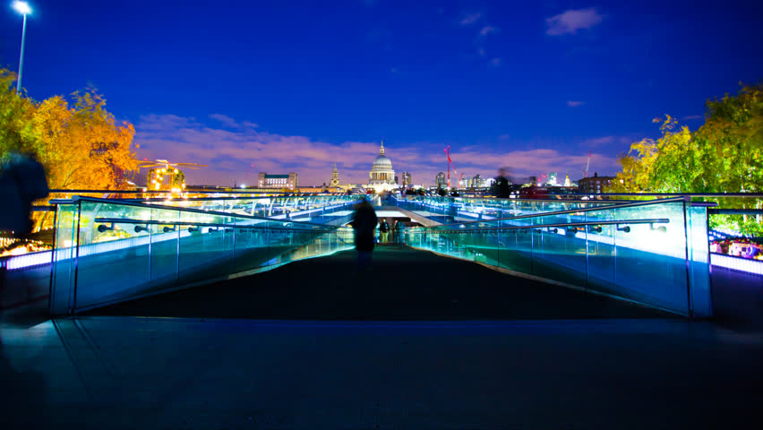 London, England, UK - Millennium Bridge & St Paul