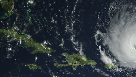 Hurricane Irma Cat. 5, 160 mph, Caribbean and south United States path, Sept. 6, 2017.
Some of the video elements are public domain NASA imagery: it is requested by NASA that you credit when possible.