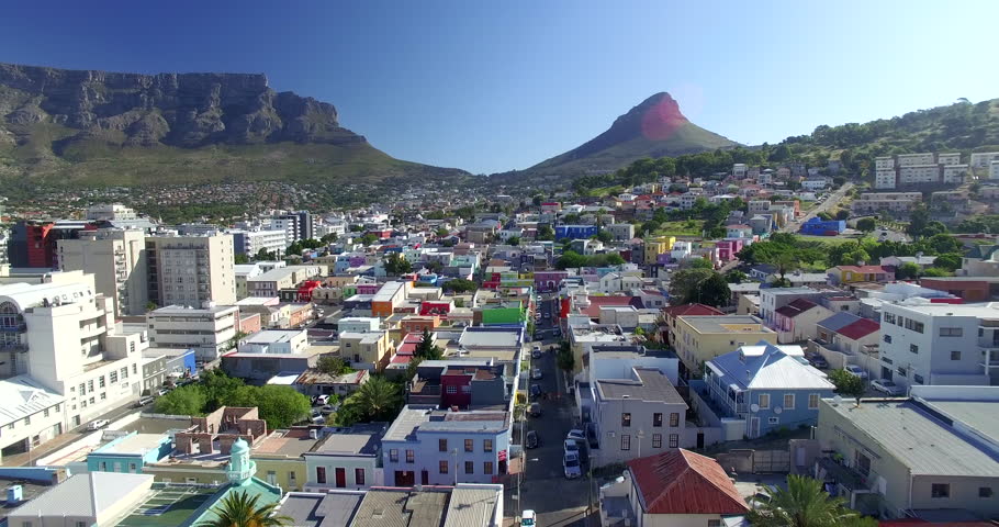 Flying Over The Bo Kaap in Cape Town, South Africa