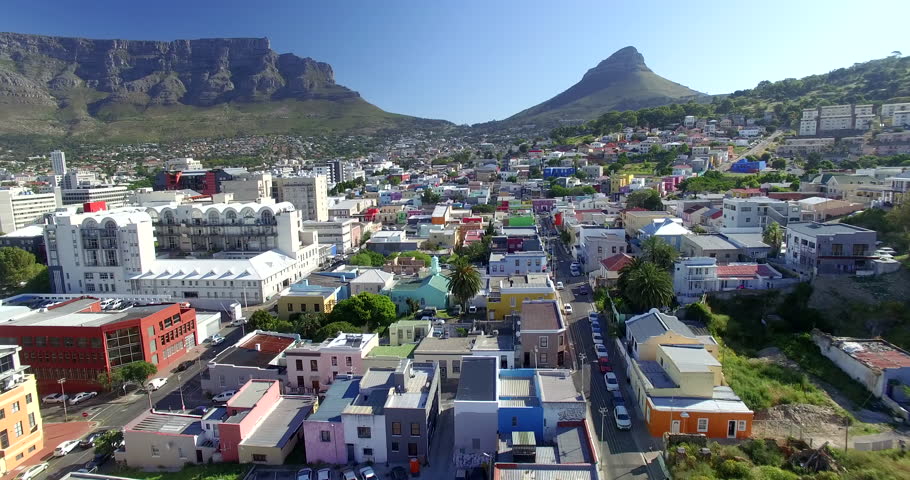 Aerial Over Bo Kaap Houses in City of Cape Town, South Africa | Shutterstock HD Video #30526882